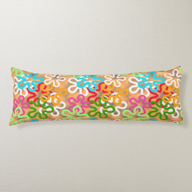 African Ankara Pattern Design  Body Cushion (Front)