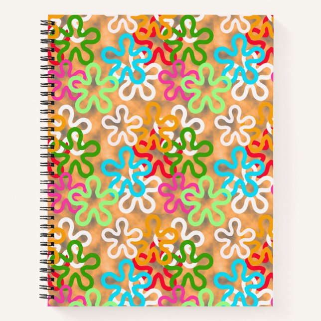 African Ankara Pattern Design  Notebook (Front)