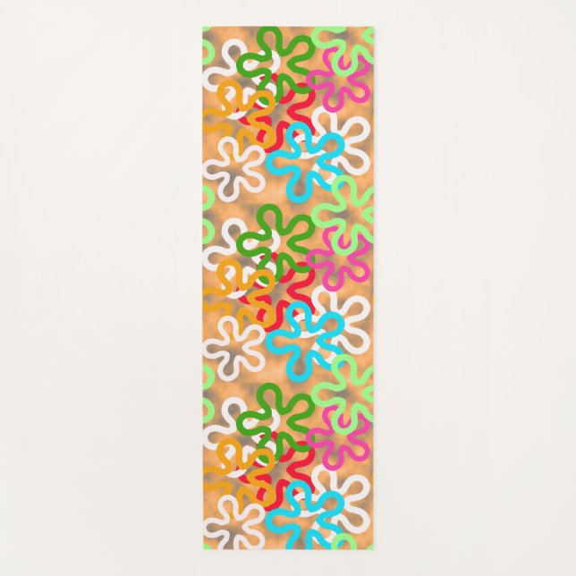African Ankara Pattern Design  Yoga Mat (Front)
