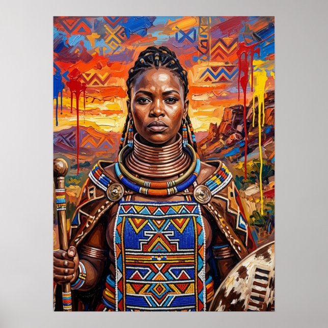 African Art Afrocentric Poster (Front)