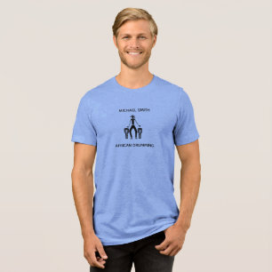 African Art Awesome African Drumming Tri-Blend Shirt