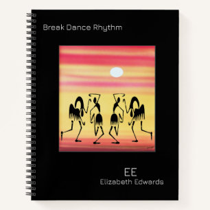 African Art, Awesome Break Dance Rhythm Notebook