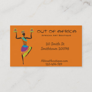 African art boutique shop African fashion Business Card