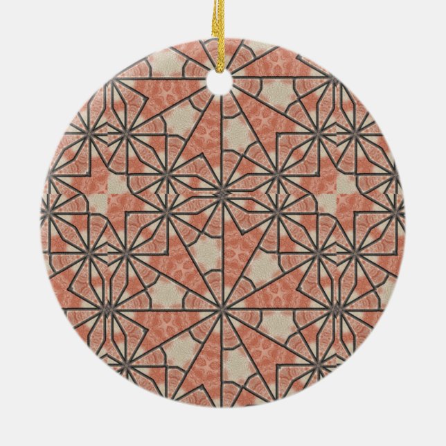 African Art Ceramic Tree Decoration (Back)