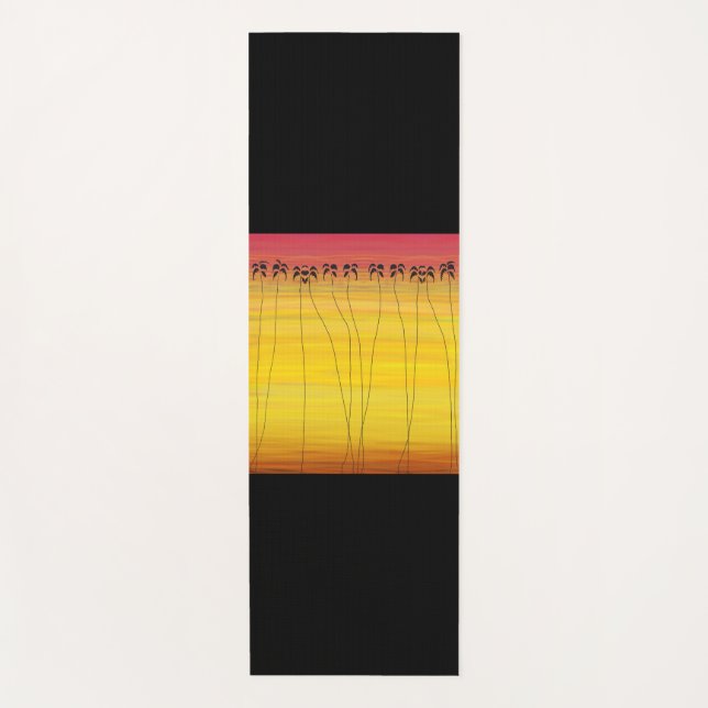 African art,  Coconut Trees Yoga Mat (Front)