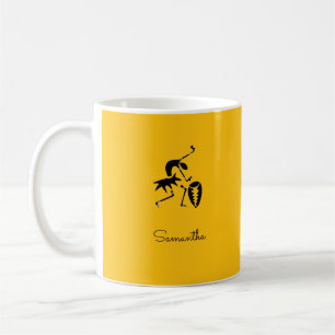 African Art, Colourful, Awesome Silhouette Dancer Coffee Mug