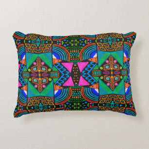 African art drawing. Seamless aztec pattern. Chero Decorative Cushion