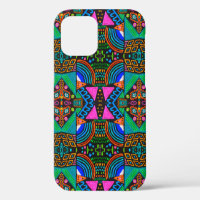 African art drawing. Seamless aztec pattern. Chero