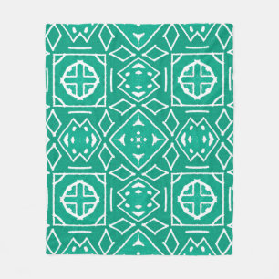 African Art Drawing. Tribal print. Ikat Chevron Cl Fleece Blanket