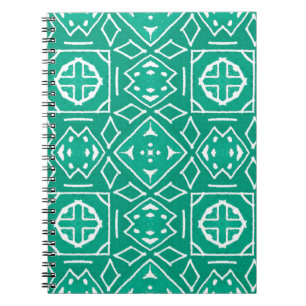 African Art Drawing. Tribal print. Ikat Chevron Cl Notebook