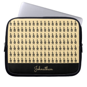 African art, Drum Beat and Rhythm Laptop Sleeve