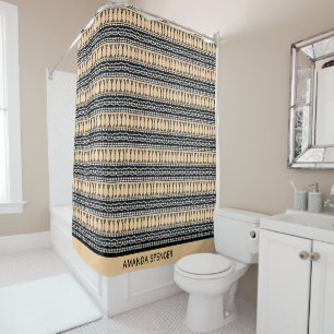 African Art, Ethnic Pattern Shower Curtain