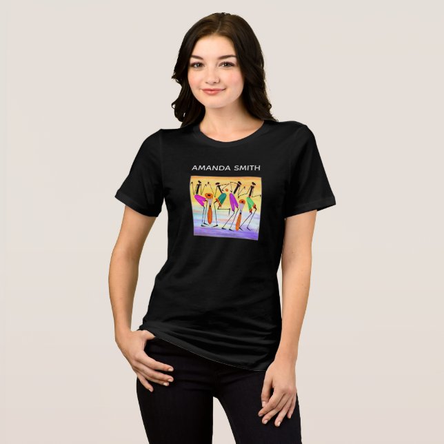 African Art Expression of Happiness Tri-Blend Shirt (Front Full)
