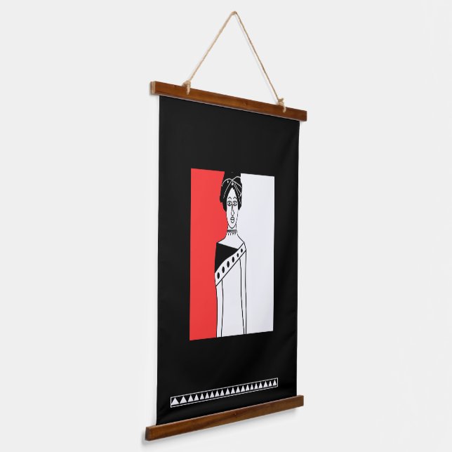 African Art Hanging Tapestry (Angled)