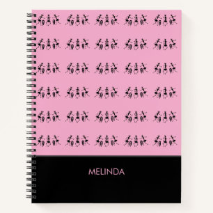 African Art, Inspirational Dance, Cute Pink Notebook