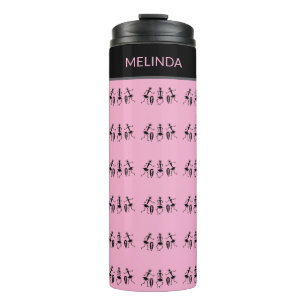 African Art, Inspirational Dance, Cute Pink Thermal Tumbler