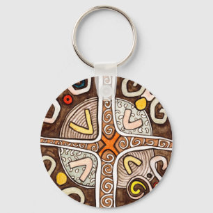 African Art Keychain