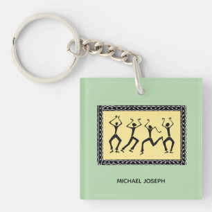 African Art, Let's Party Key Ring