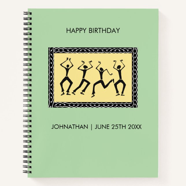 African Art, Let's Party Notebook (Front)
