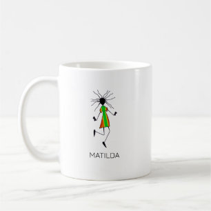 African art, Modern, elegant Dancer Girl Coffee Mug