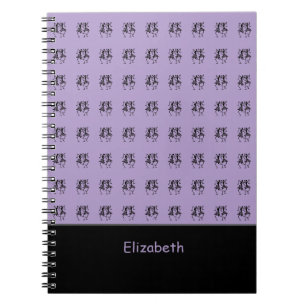 African Art, Personalised, Celebration Purple Notebook