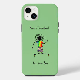African Art, Personalised Happy Dance iPhone 14 Plus Case