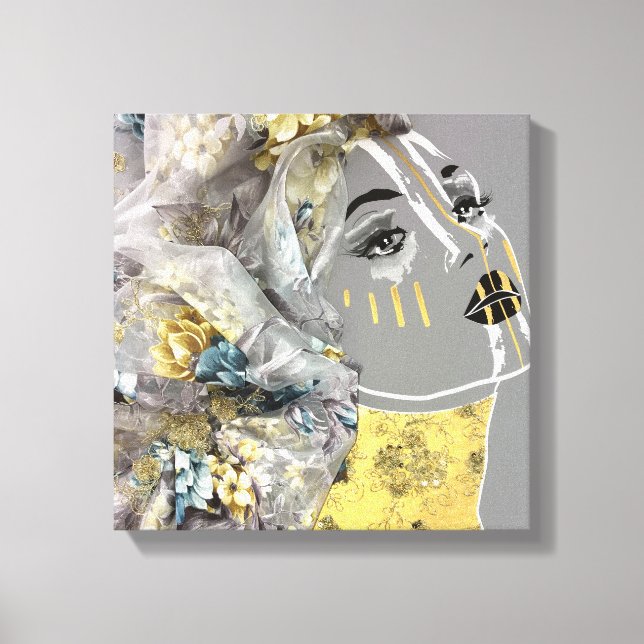 African Art piece Canvas Print (Front)