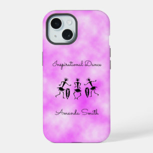 African Art, Pink Cloud Inspirational Dance iPhone 15 Case
