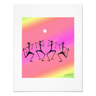 African Art, Rainbow Celebration Photo Print