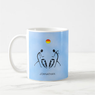 African Art, Silhouette Dancers and Drumming  Coffee Mug