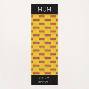 African Art Tropical Coconut Trees Pattern Mum's Yoga Mat