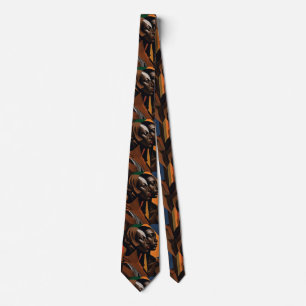  African art work pattern Tie