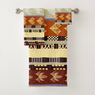 “African Artistry for Your Home” Bath Towel Set