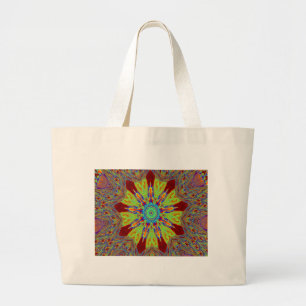 African Asian European ethnic pattern Large Tote Bag