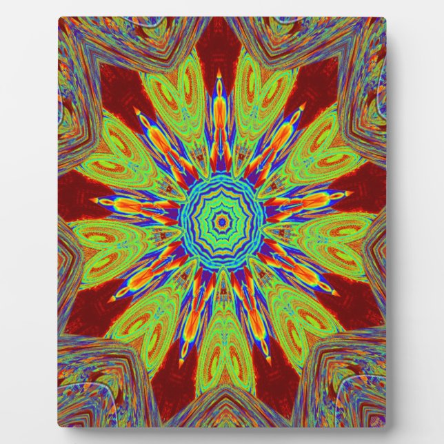 African Asian European ethnic pattern Plaque (Front)