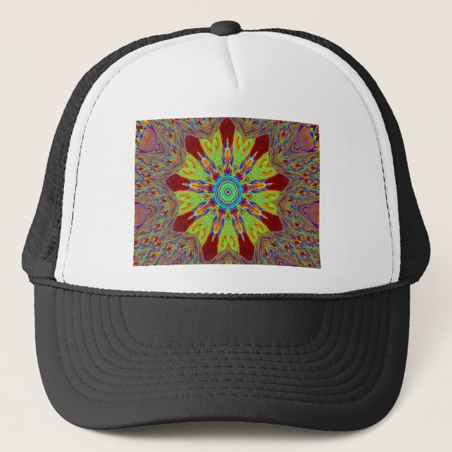 African Asian European ethnic pattern Trucker Hat (Front)
