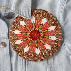 African Asian traditional edgy pattern 6 Cm Round Badge