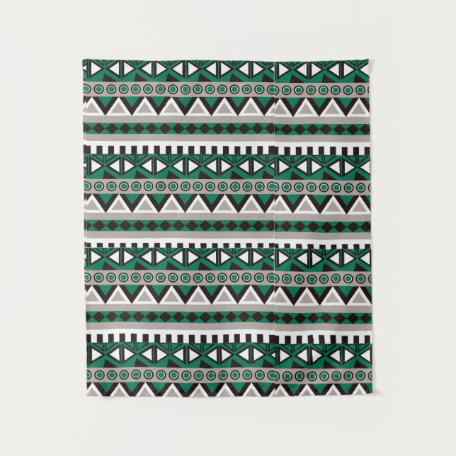 African attire - African Traditional tribal patter Tapestry (Front)
