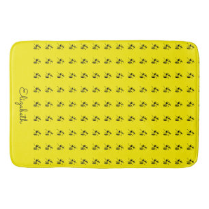 African, Awesome Silhouette Dancers Bath Mat