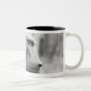 African baboon Two-Tone coffee mug