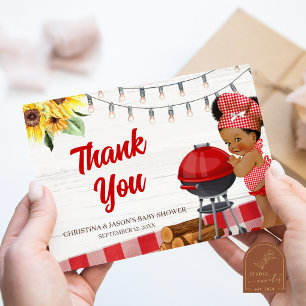 african BaByQ Thank You Card