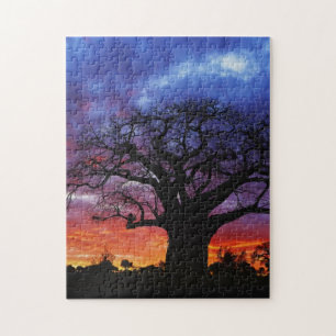African baobab tree, Adansonia digitata 2 Jigsaw Puzzle