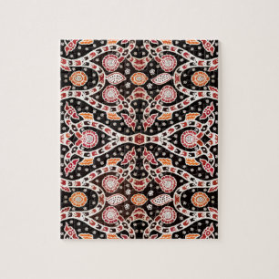 African Batik Climbing Ivy Jigsaw Puzzle
