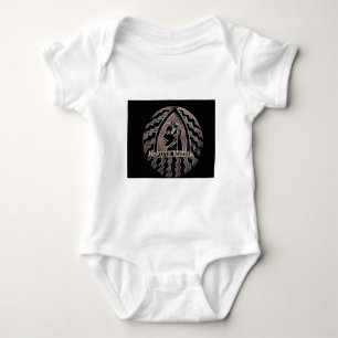 African Beauty: Bongo Maasai Portrait Tribal Art Baby Bodysuit