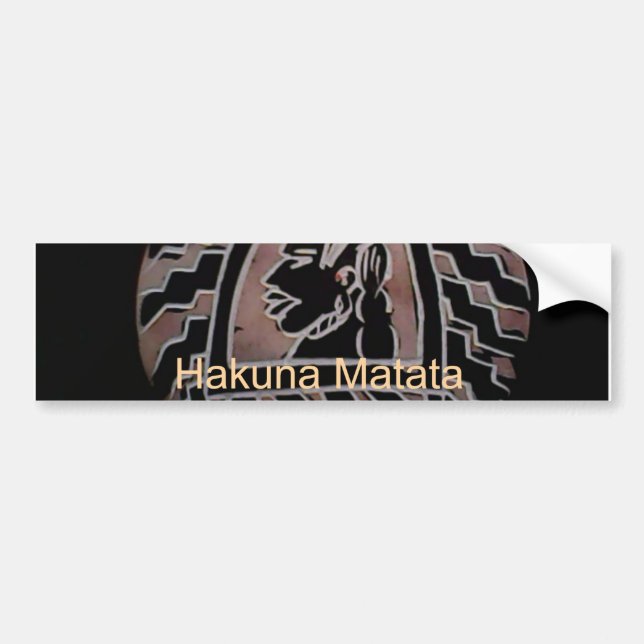 African Beauty: Bongo Maasai Portrait Tribal Art Bumper Sticker (Front)