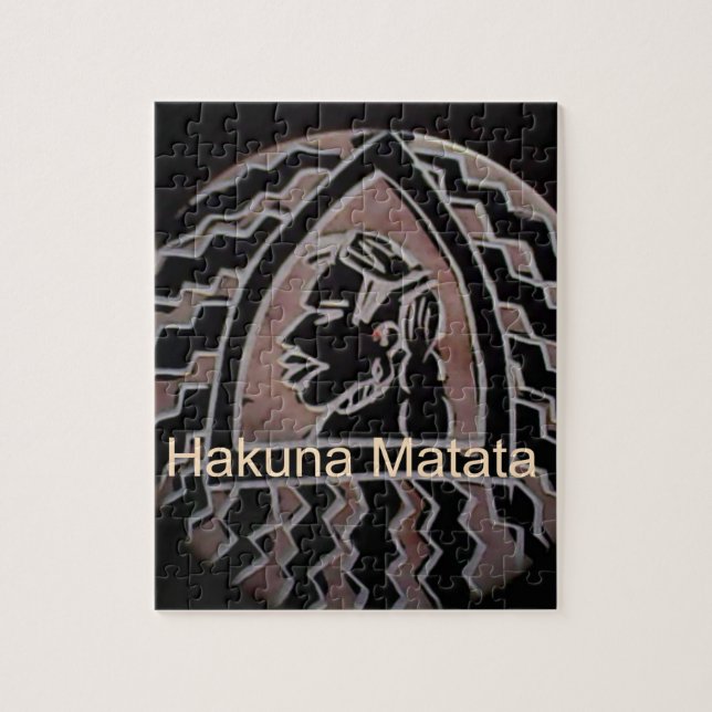 African Beauty: Bongo Maasai Portrait Tribal Art Jigsaw Puzzle (Vertical)