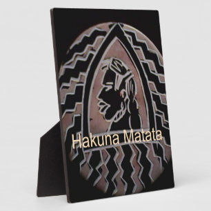 African Beauty: Bongo Maasai Portrait Tribal Art Plaque