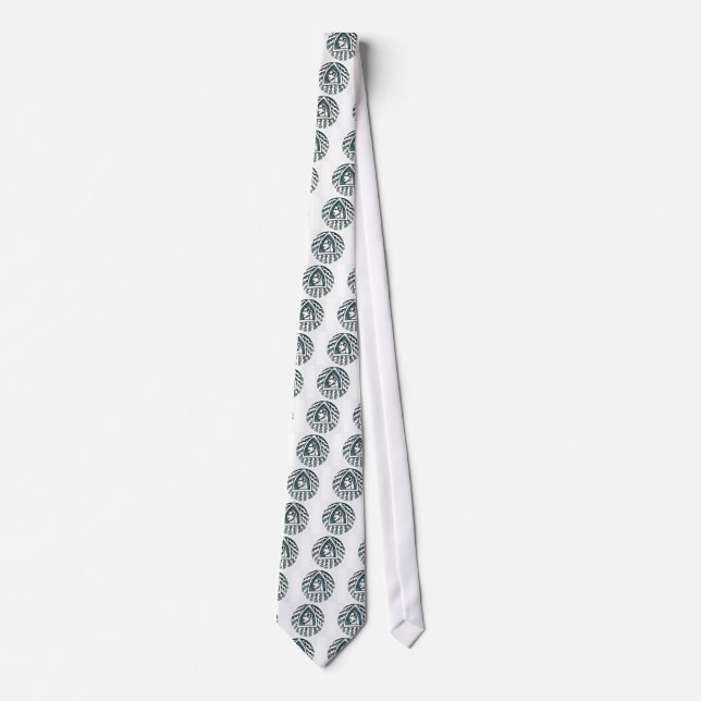 African Beauty Bongo Maasai Portrait Tribal Art  Tie (Front)