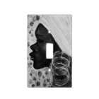 African Beauty - Watercolor Painting Black White