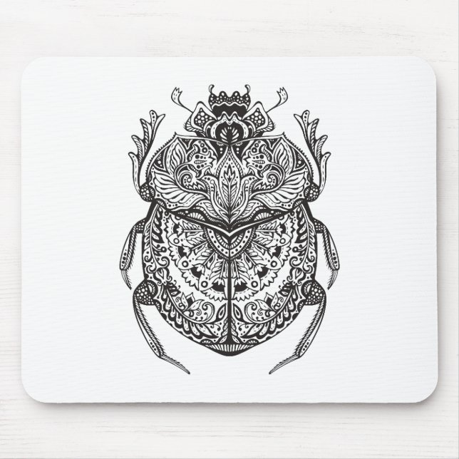 African Beetle Zendoodle Mouse Mat (Front)
